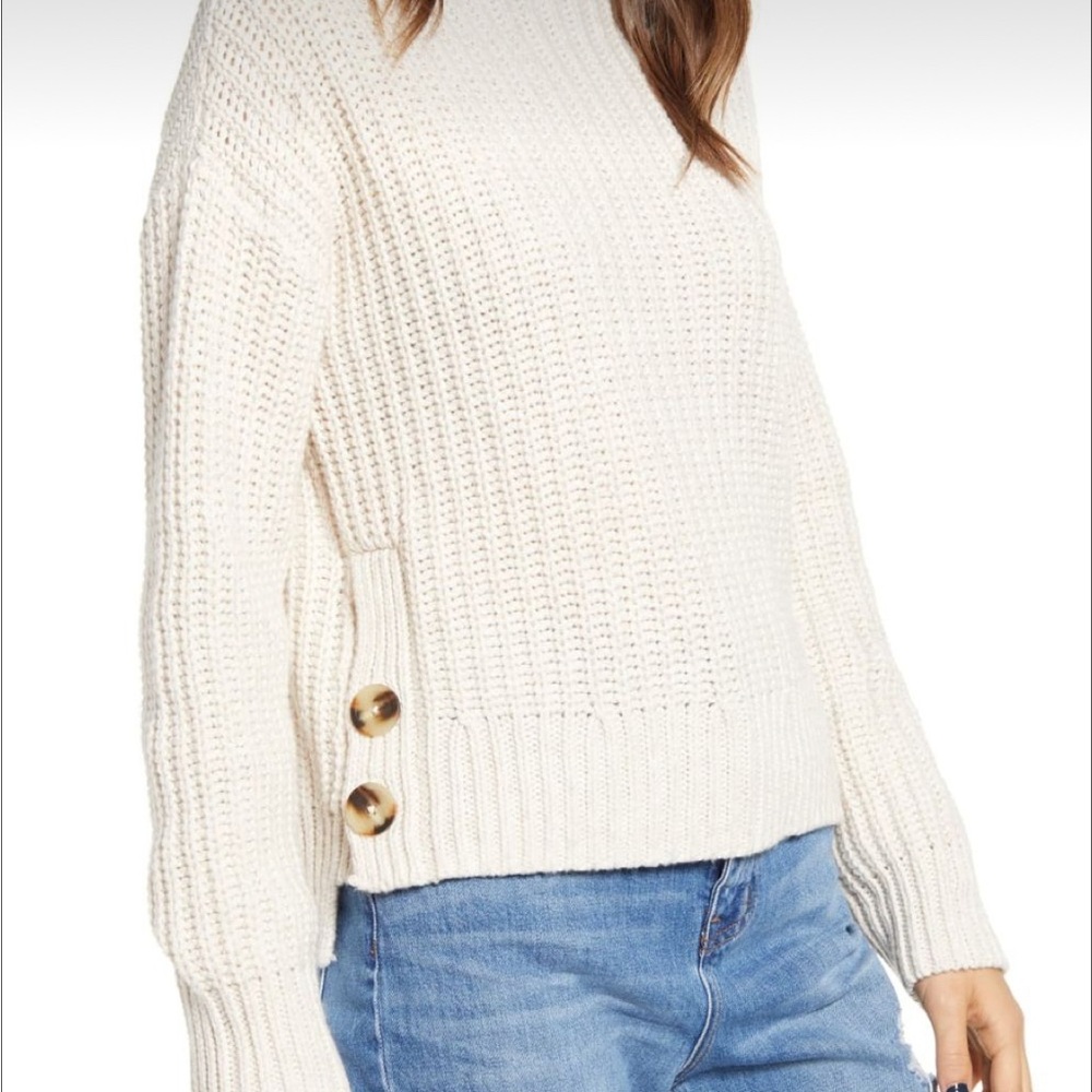 Madewell Mock Neck Side-button sweater - Picture 4 of 4